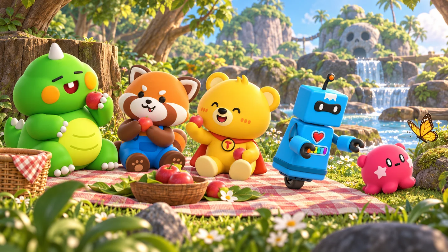 A picnic in the forest